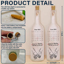 Gift For Couples, Love - Calendar Hand Holding Couple The Date It All Began - Personalized Bottle Light