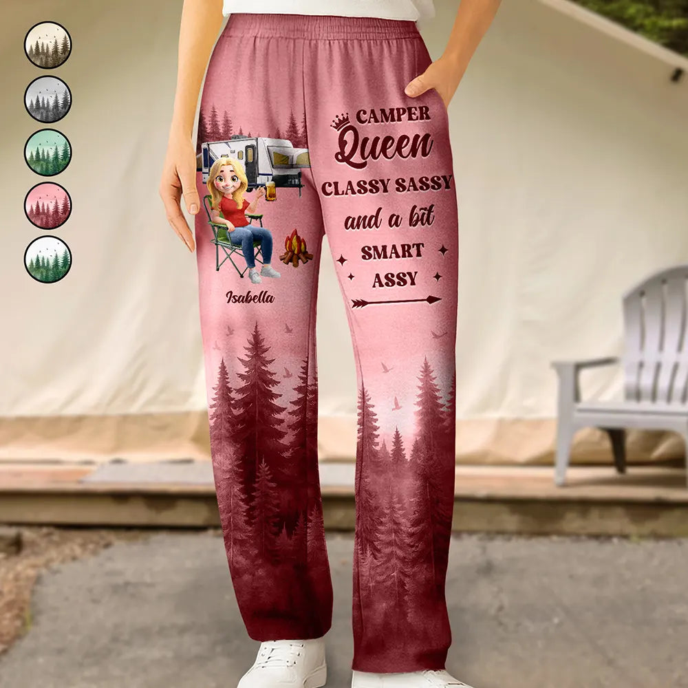 Camper Queen Classy Sassy - Personalized Pajama Pants