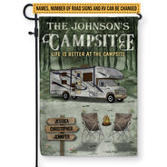 Camping Life Is Better At The Campsite Custom Flag