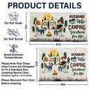 Gift For Couples, Gift For Husband, Gift For Wife, Gift For Men, Gift For Women, Camping, Happy, Summer - Camping Couple Husband And Wife Camping Partners For Life - Personalized Folding Chair Cover