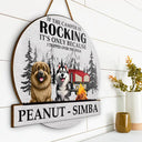 Gift For Couples,Dog Lovers,Dog Couple,Funny - Camping I Tripped Over The Dog - Personalized Custom Shaped Wood Sign