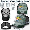 Funny, Retirement, Gift For Husband, Gift For Wife, Parents, Gift For Women, Gift For Yourself, Gift For Men, Camping - Camping I'm Retired I Don't Want To - Personalized Mesh-back Casual Cap