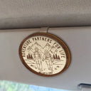 Gift For Couples,Old Couples,Gift For Husband,Gift For Wife,Gift For Boyfriend,Gift For Girlfriend,Happy - Camping Partners For Life - Personalized Custom Shaped Car Visor Clip