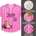Back To School, Gift For Kids, Playful, Icon - Cartoon Dinosaur Vehicles For Kids - Personalized Baseball Jersey Shirt