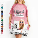 Gift For Yourself,Gift For Women,Cat Lovers,Cat Mom,Pet Lovers,Pet Mom - Cat Mom Official Sleep Tee - Personalized Women's Sleep Tee