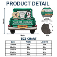 Pet Lovers,Cat Lovers,Happy - Cats Planning Escape Truck - Personalized Custom Shaped Doormat