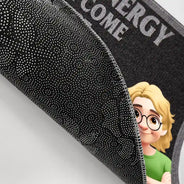 Family,Parents,Happy - Check Ya Energy Before Come In This House - Personalized Doormat