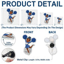 Gift For Yourself,Happy - Cheerleader Happy On The Road - Personalized Acrylic Car Vent Clip