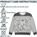 Pet Lovers,Pet Mom,Pet Dad,Dog Lovers,Dog Mom,Dog Dad,Christmas,Love - Chinoiserie Toile De Jouy Dog - Personalized Unisex Ugly Sweater