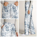 Dog Lovers,Pet Lovers,Happy - Chinoiserie Toile Dog - Personalized Pajama Pants