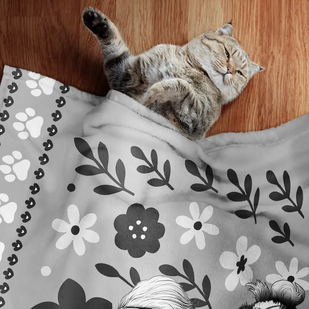 Dog Lovers, Dog Mom, Dog Dad, Pet Lovers, Pet Mom, Pet Dad, Love - Chinoiserie Toile Dog - Personalized Pet Blanket