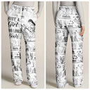 Reading, Gift For Women, Happy - Chinoiserie Toile Just A Girl Who Loves Books - Personalized Pajama Pants