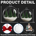 Independence Day,America 250th,Christmas,Proud,Family,Custom Text - Christmas America Family 250th Anniversary - Personalized 3D Acrylic Ball Ornament