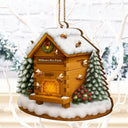 Gift For Yourself, Gift For Women, Gift For Men, Happy, Christmas - Christmas Bee Farm - Personalized Custom Shaped Wooden Ornament