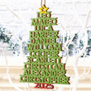 Christmas,Top Market - Christmas Color Tree Family Name - Gift For Family, Besties, Coworker - Personalized Custom Shaped Wooden Ornament