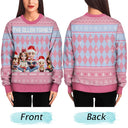 Christmas, Family, Happy - Christmas Family With Kids & Pets Argyle Pattern - Personalized Unisex Ugly Sweater