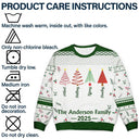 Family,Happy,Christmas - Christmas Tree Family - Personalized Unisex Ugly Sweater