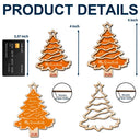 Christmas Tree Family Bestie Custom Names Version 3 - Personalized 2-Layered Wooden Ornament