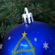 Christmas,Happy,Family - Christmas Tree With Names - Personalized Ball Ornament