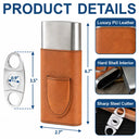 Humorous,Gift For Men,Gift For Yourself,Icon - Cigars Solve Most Of My Problems - Personalized Cigar Case