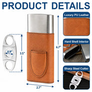 Humorous,Gift For Men,Gift For Yourself,Icon - Cigars Solve Most Of My Problems - Personalized Cigar Case