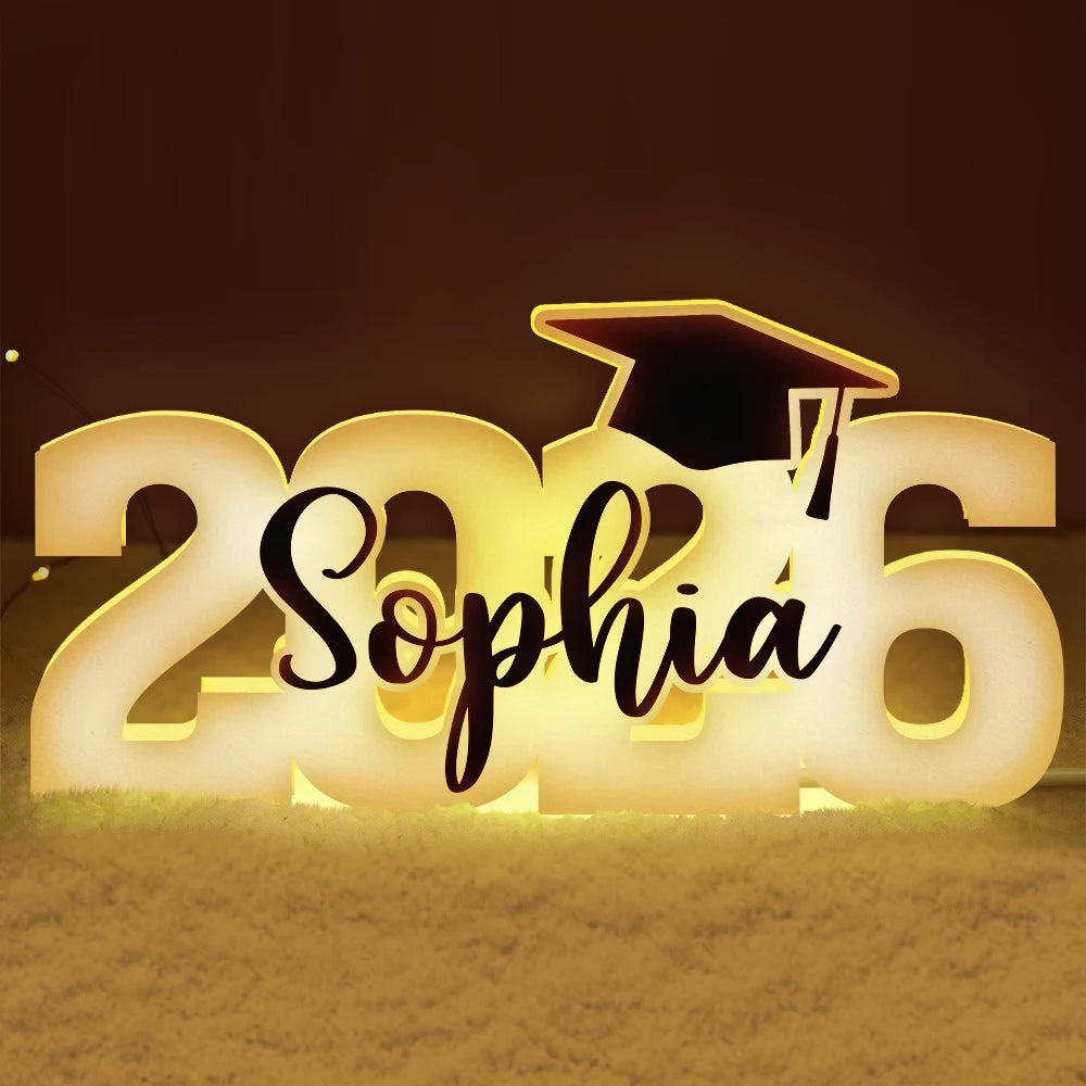 Class Of 2026 Graduation - Personalized Custom Shaped Light Box