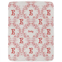 Christmas, Gift For Yourself - Classic Toile Floral Monogram - Personalized Fleece Blanket, Sherpa Blanket
