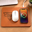 Gift For Father, Proud, Custom Text - Classic Year Limited Edition - Personalized Leather Charging Mat