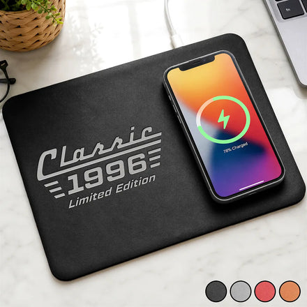 Classic Year Limited Edition - Personalized Leather Charging Mat