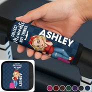 Travel, Happy, Gift For Yourself, Summer - Collect Moments Not Things - Personalized Luggage Handle Wrap