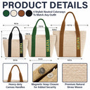 Adorable, Gift For Yourself, Summer, Gift For Women, Text Shadow - Colorful Name In Style - Personalized Straw Beach Bag