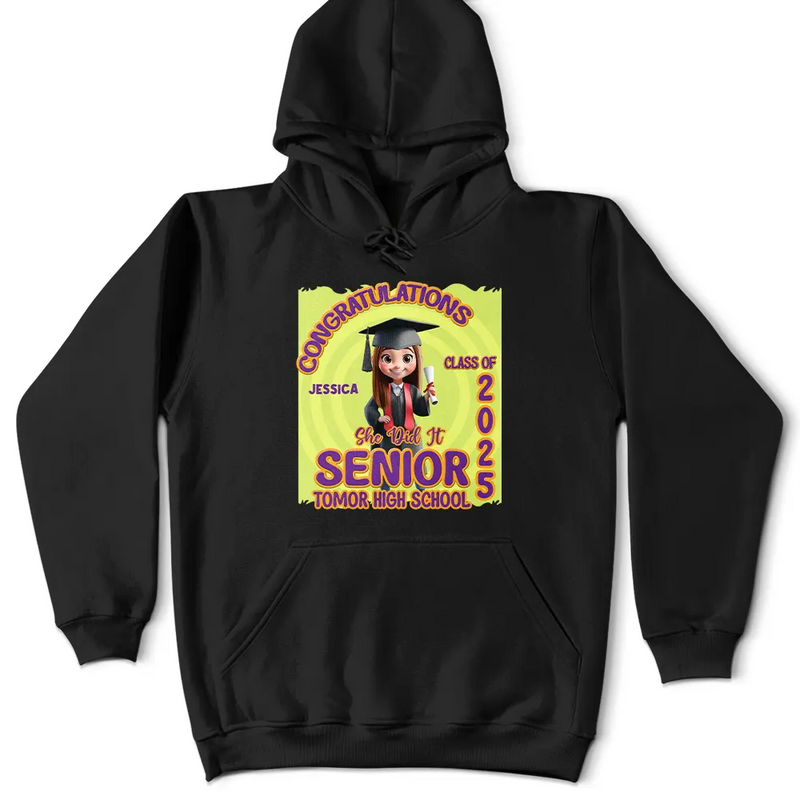 Graduation,Happy - Congratulations Glass Of - Personalized T Shirt