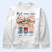 Gift For Grandma,Gift For Mother - Coquette Bow Best Mom Ever - Personalized T Shirt