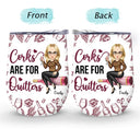 Gift For Sisters,Gift For Bestie,Happy,Gift For Women - Corks Are For Quitters - Personalized Wine Tumbler