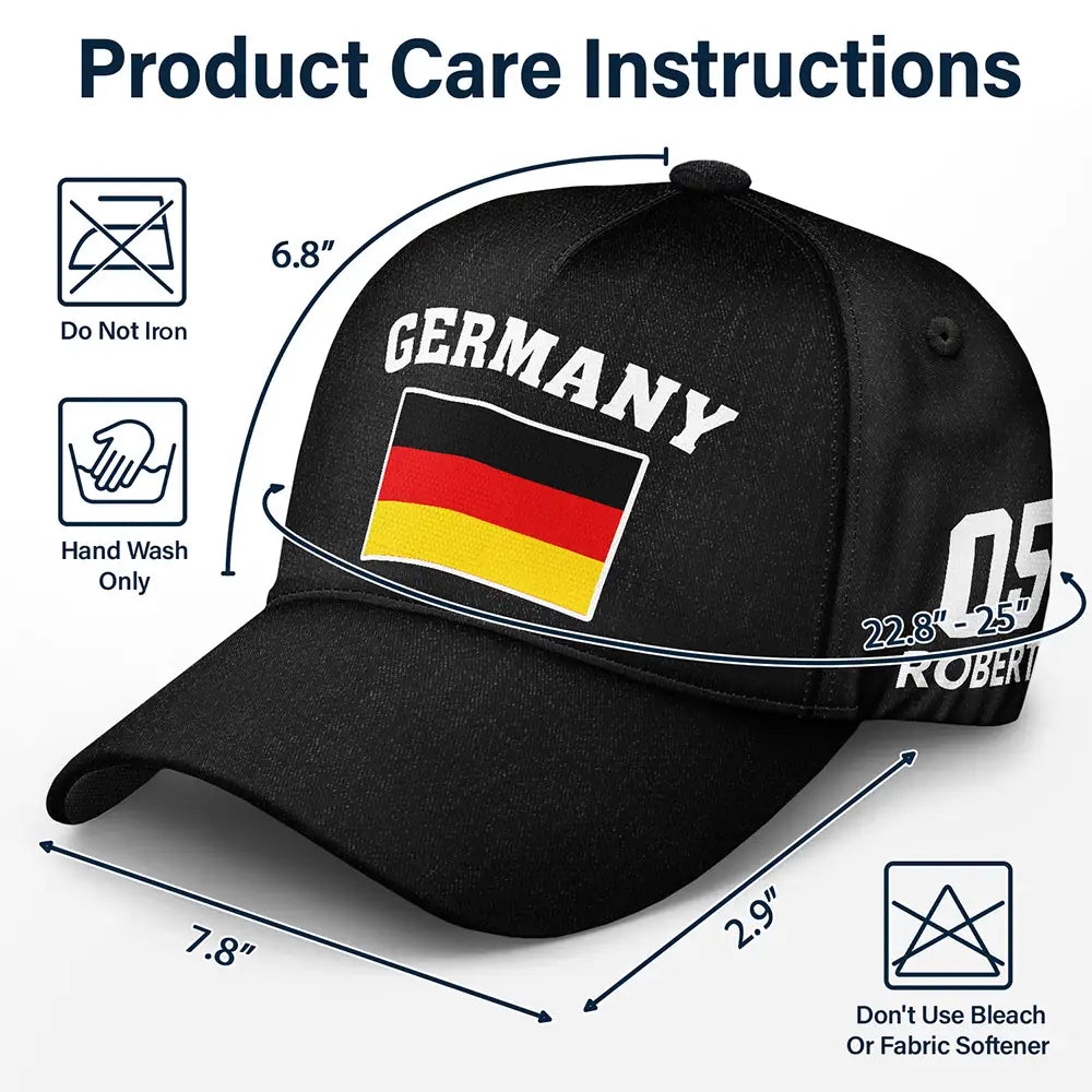 Summer, Football (Soccer), Gift For Men, Gift For Yourself, Playful, Summer Soccer Games, Icon - Country Flags Soccer Ball - Personalized Classic Cap