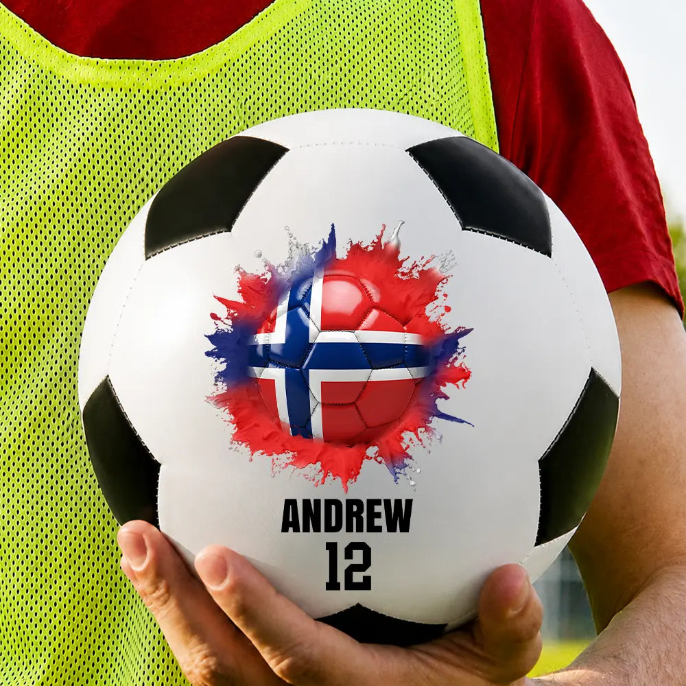 Top Market, Football (Soccer), Gift For Yourself, Confident, Icon - Country Flags Soccer Ball - Personalized Soccer Ball