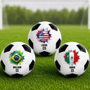 Top Market, Football (Soccer), Gift For Yourself, Confident, Icon - Country Flags Soccer Ball - Personalized Soccer Ball