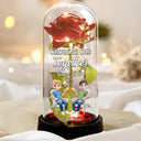 Gift For Couples, Old Couples, Gift For Husband, Gift For Wife, Happy - Couple Growing Old Together Since - Personalized Everlasting Rose Dome Lamp