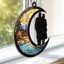 Gift For Couples,Old Couples,Gift For Husband,Gift For Wife,Love - Couple I Choose You From Our First Kiss - Personalized Window Hanging Suncatcher Ornament