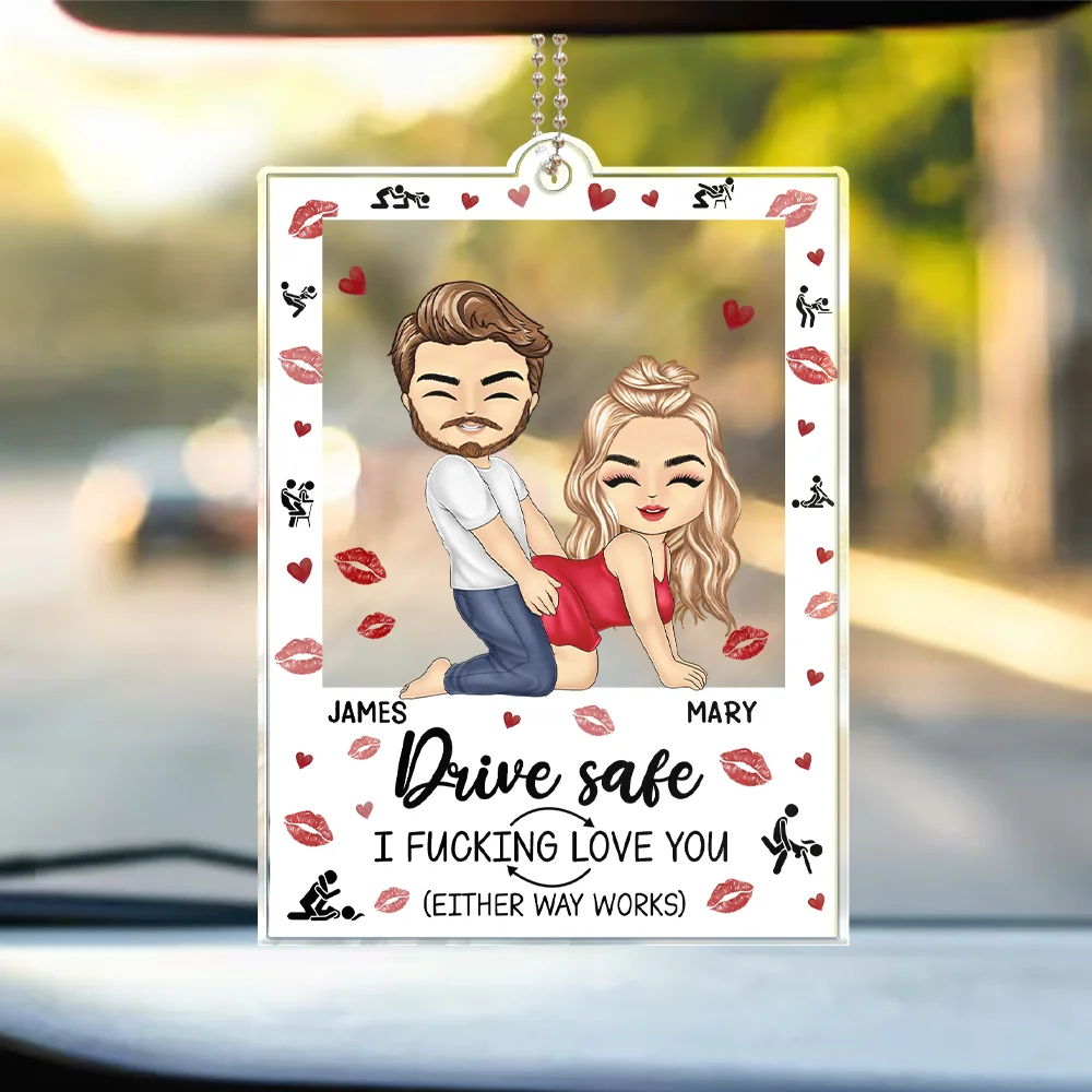 Couple I Love You Either Way Works - Personalized Acrylic Car Hanger