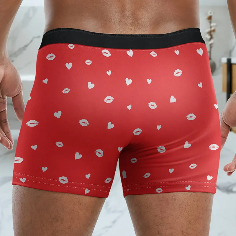 Gift For Couples, Gift For Husband, Gift For Wife, Gift For Boyfriend, Gift For Girlfriend, Love - Couple I Love You Every Day - Personalized Men's Boxer Briefs