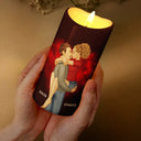 Gift For Couples, Gift For Husband, Gift For Wife, Gift For Girlfriend, Gift For Boyfriend - Couple Light This When You Want Me - Personalized Flameless LED Candle