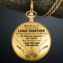Gift For Couples, Old Couples, Gift For Husband, Gift For Wife, Love - Couple When We Get To The End Of Our Lives - Personalized Pocket Watch