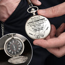 Gift For Couples, Old Couples, Gift For Husband, Gift For Wife, Love - Couple When We Get To The End Of Our Lives - Personalized Pocket Watch