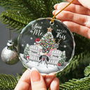 Christmas, Gift For Couples, Gift For Husband, Gift For Wife, Gift For Boyfriend, Gift For Girlfriend, Happy - Couple You Will Forever Be My Always - Personalized Circle Glass Ornament