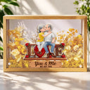 Love,Old Couples,Gift For Husband,Gift For Wife,Gift For Boyfriend,Gift For Girlfriend,Gift For Couples - Couple You & Me We Got This - Personalized Flower Light Box