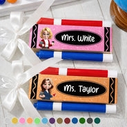 Back To School,Teacher,Proud,Vector - Crayon Name Teacher Glitter Effect - Personalized Whiteboard Eraser & Marker Set