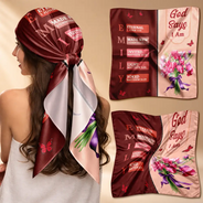Gift For Wife,Gift For Girlfriend,Gift For Yourself,Gift For Women,Gift For Aunt,Gift For Mother,Gift For Grandma,Gift For Daughter,Gift For Sisters,Gift For Bestie,Happy,Christian,Icon - Created With A Purpose Birth Month Flower - Personalized Scarf