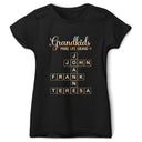 Gift For Grandma,Gift For Mother,Gift For Women,Happy,Top Market - Crossword My Favorite People Call Me - Personalized T Shirt