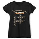 Gift For Grandma,Gift For Mother,Gift For Women,Happy,Top Market - Crossword My Favorite People Call Me - Personalized T Shirt
